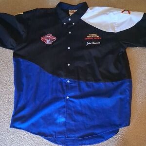 Black and Blue Men's Fishing Shirt